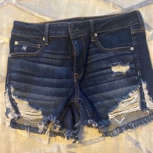 American eagle midi jean shorts size 10